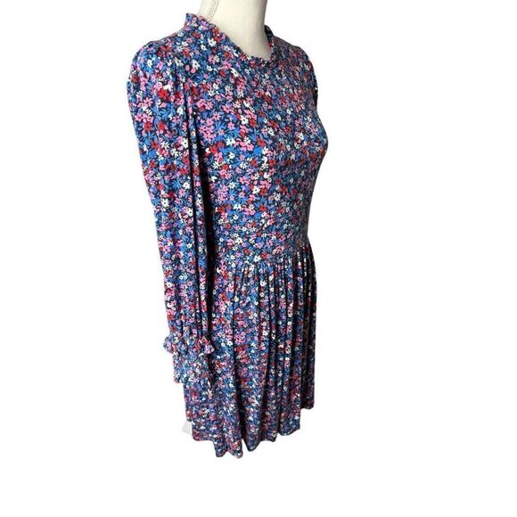 Draper James Long Sleeve Kitty Dress in Whispy Floral Midi Size Small - Picture 2 of 5